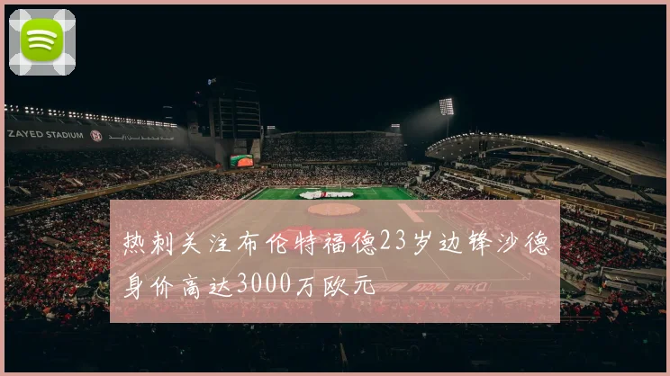 热刺关注布伦特福德23岁边锋沙德身价高达3000万欧元